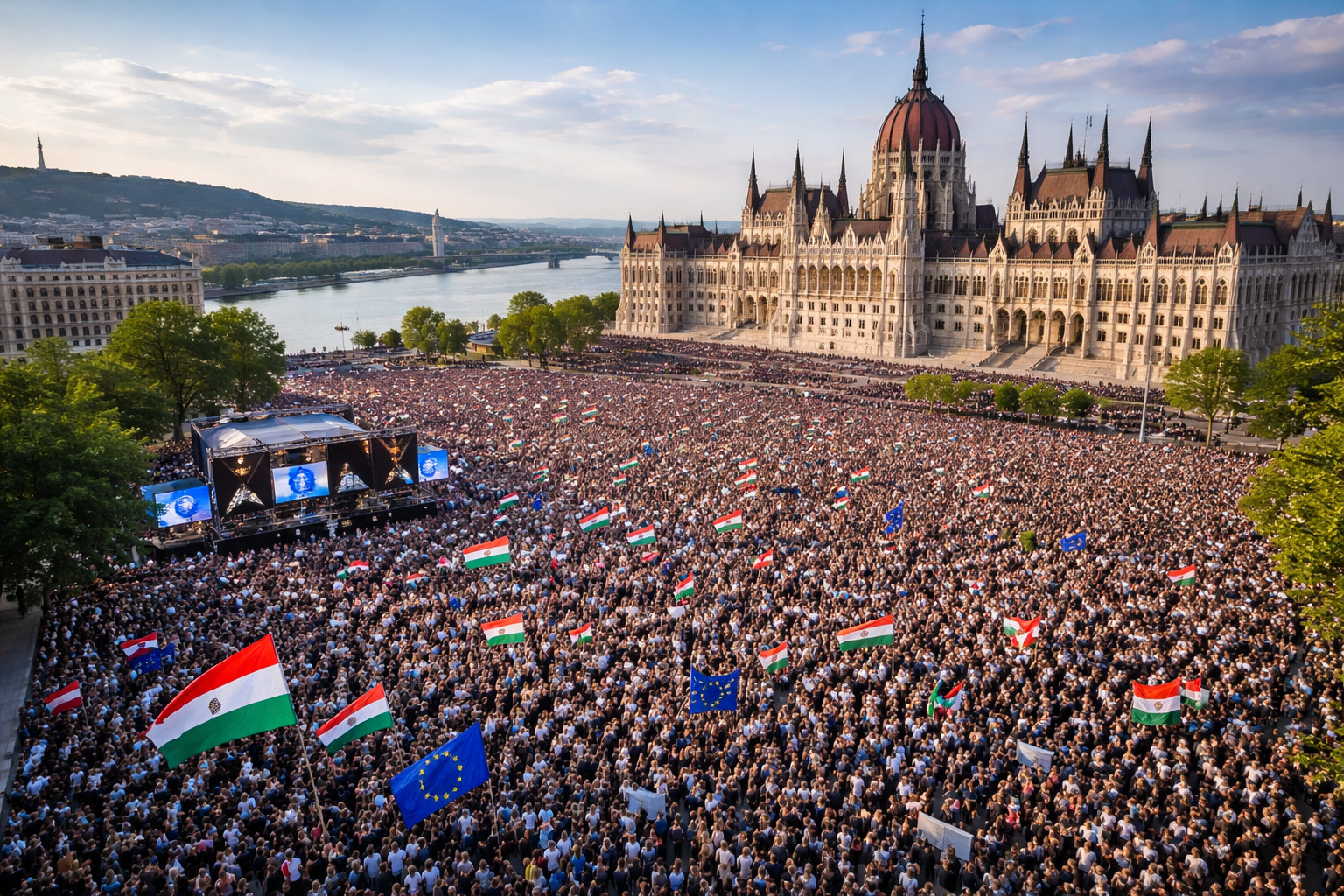 Hongrie: l'opposition creuse un écart historique face au Fidesz à l'approche des législatives