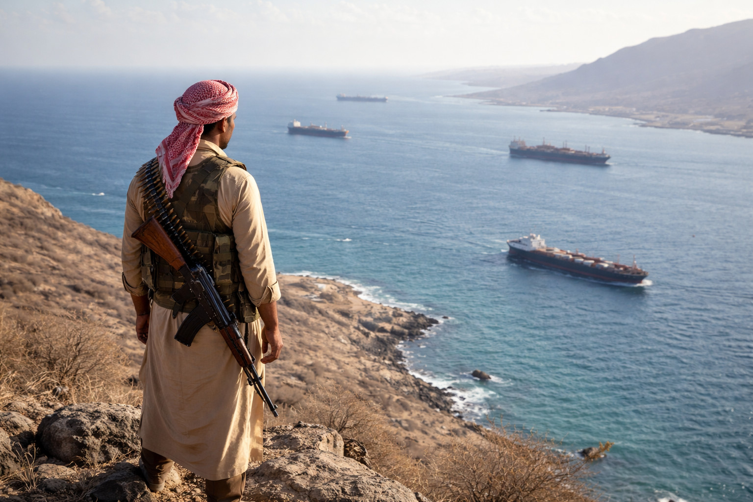 Les Houthis menacent de bloquer le détroit de Bab-el-Mandeb, artère vitale du commerce mondial