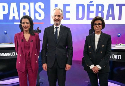 Emmanuel Grégoire souligne Rachida Dati comme sa principale adversaire lors du débat avant le second tour à Paris