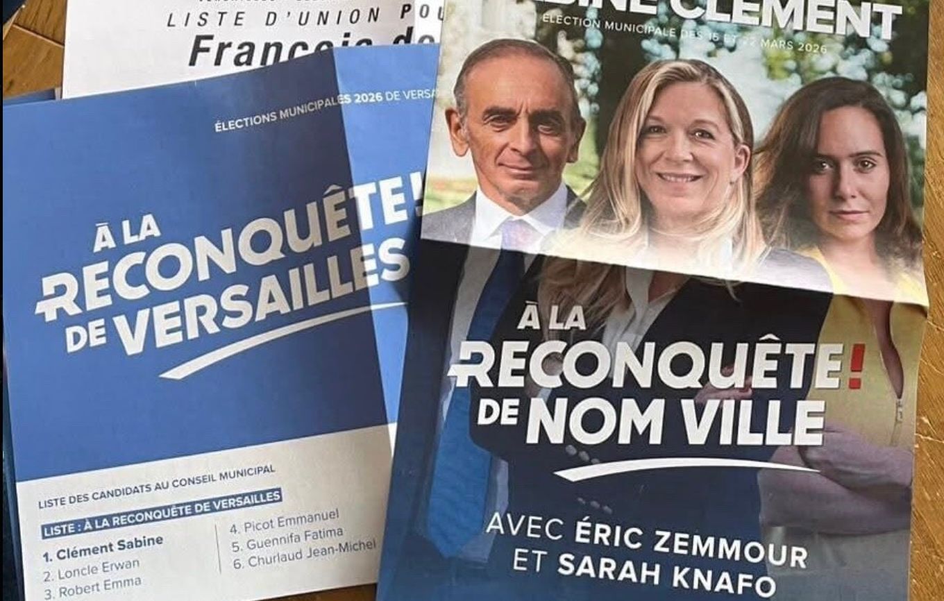 Erreur grossière de la candidate d'extrême droite à Versailles sur ses professions de foi