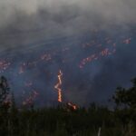 Le volcan Piton de la Fournaise à la Réunion reprend son activité éruptive après une courte pause