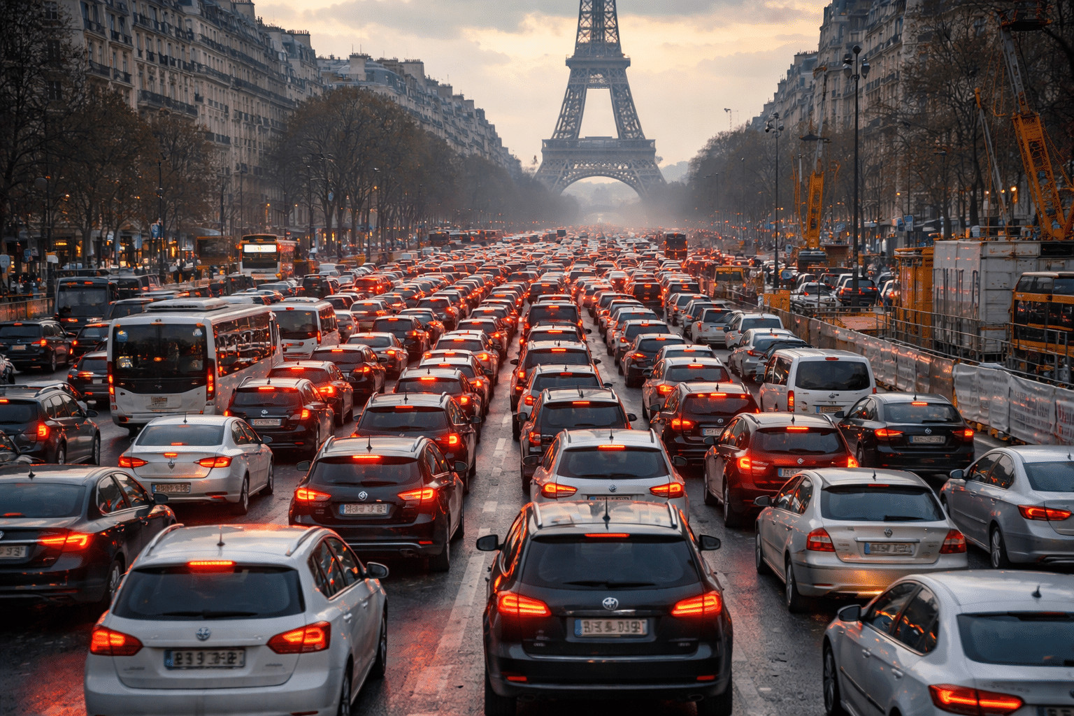 Paris : accidents et embouteillages, le bilan préoccupant d'une capitale en crise