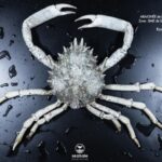 Une araignée de mer albinos très rare capturée en baie de Saint-Brieuc