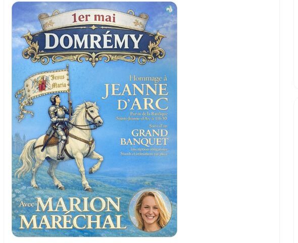 1er mai : le Rassemblement national célèbre Jeanne d’Arc lors d’un meeting à Mâcon