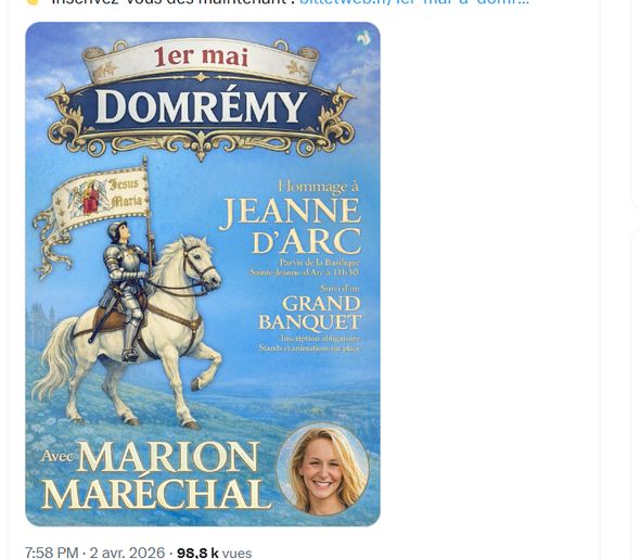 1er mai : le Rassemblement national célèbre Jeanne d’Arc lors d’un meeting à Mâcon