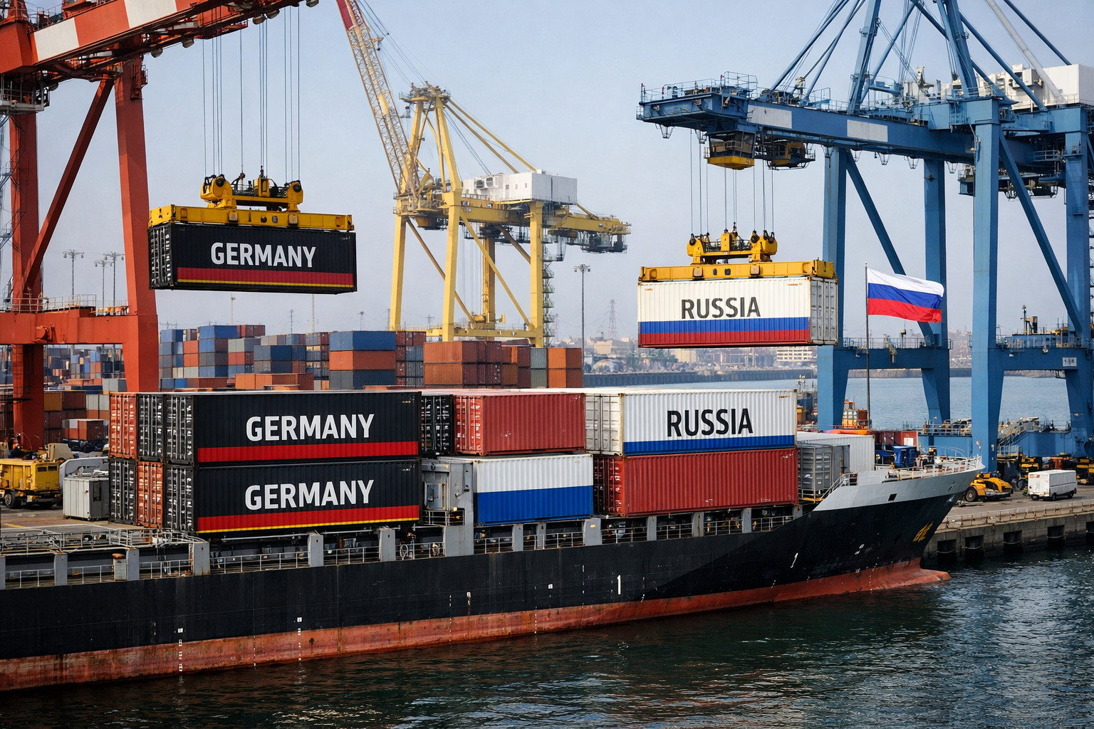 Les exportations allemandes vers la Russie bondissent de 26,9% en février 2026, atteignant 700 millions d'euros