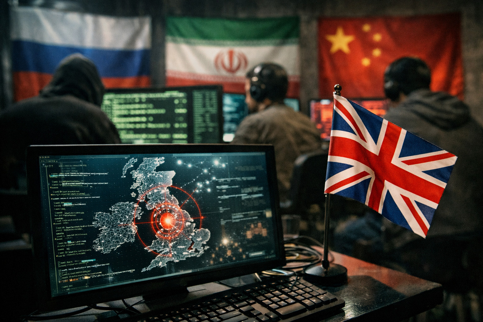 Le Royaume-Uni cible d'attaques cybernétiques coordonnées de la Russie, de l'Iran et de la Chine