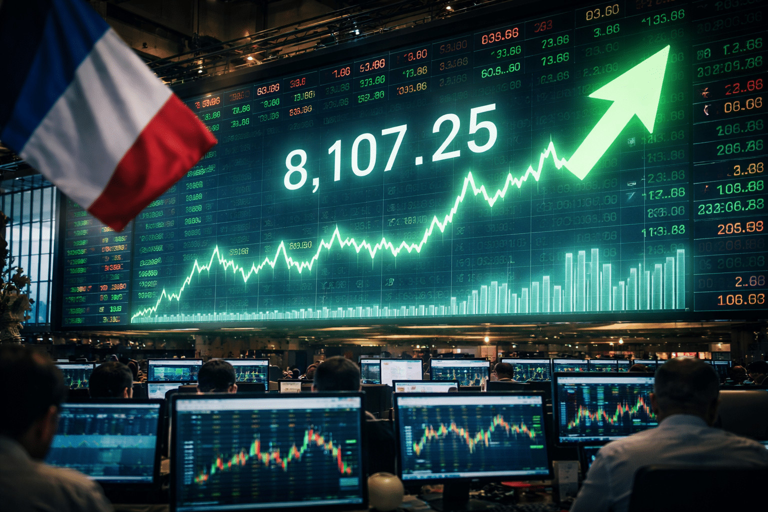 Après la tempête, la Bourse de Paris se prépare à un rebond significatif avec une forte hausse prévue du CAC 40.