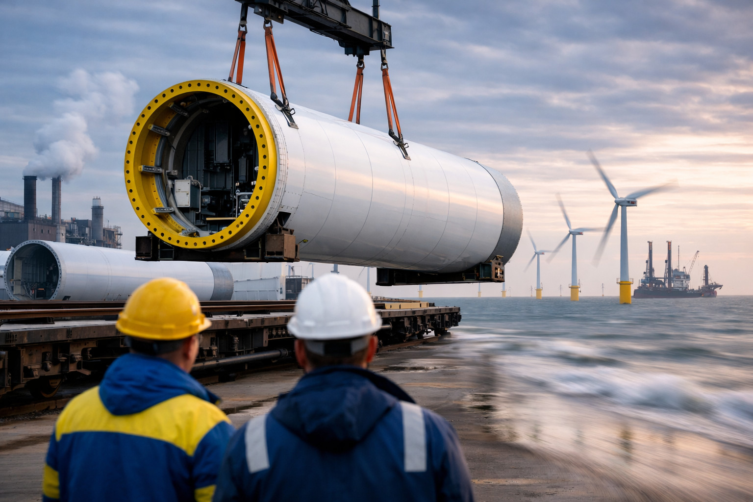 L'industrie ukrainienne fournit des composants essentiels à un parc éolien géant au large des côtes britanniques