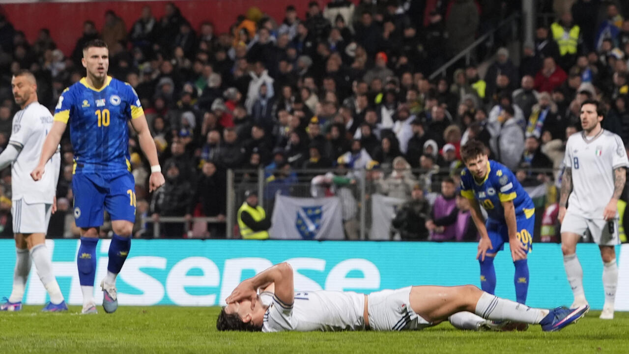 Football : après une défaite face à la Bosnie, l'Italie ne réussit pas à se qualifier pour la Coupe du Monde 2026.