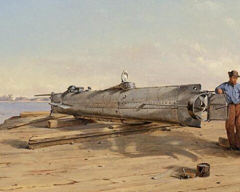 Un sous-marin de la guerre de Sécession renfloué, équipage trouvé à leur poste