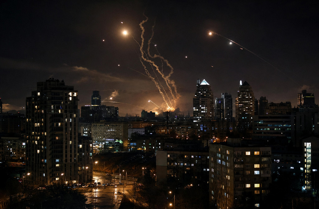 Nuit d'attaques massives sur Kiev : la Russie lance des centaines de drones et un missile « Orechelnik »