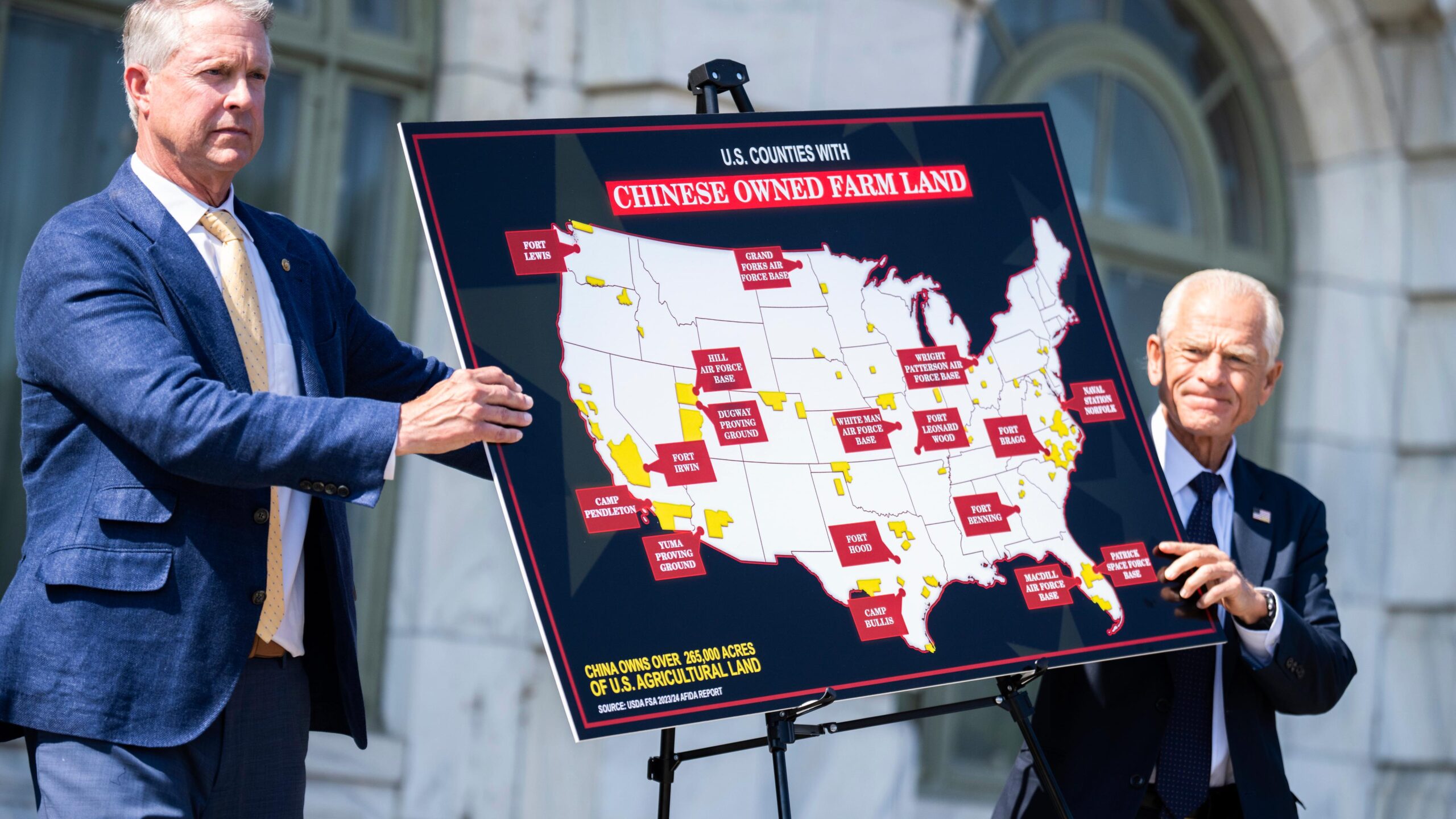 La colère des partisans de Trump face à son retournement sur l'achat de terres agricoles par la Chine