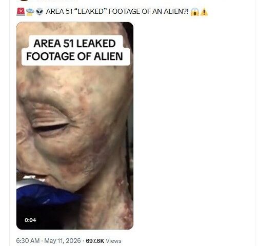 Une vidéo prétendant montrer un extraterrestre dans la Zone 51 s'avère être un deepfake