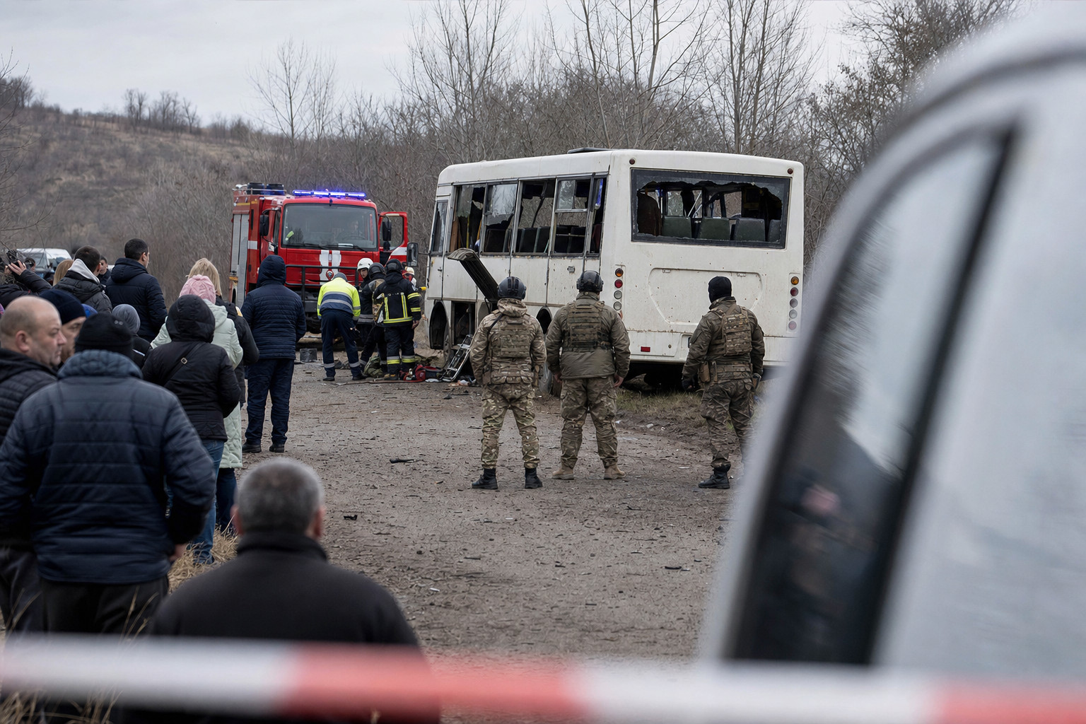 Moscou accuse Kiev d’une attaque contre un bus d’enfants pour pousser Minsk à entrer en guerre