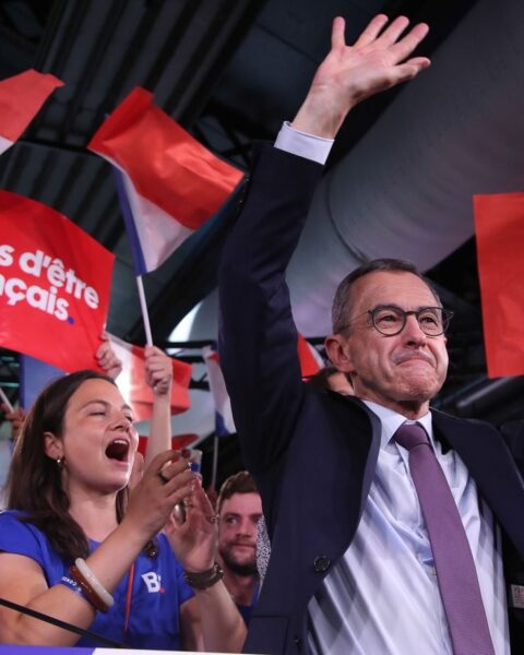 Bruno Retailleau présente sa candidature à la présidentielle 2027 avec Boualem Sansal au Parc floral de Paris