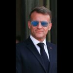 Emmanuel Macron affiche à nouveau ses lunettes de soleil en raison d'un problème oculaire