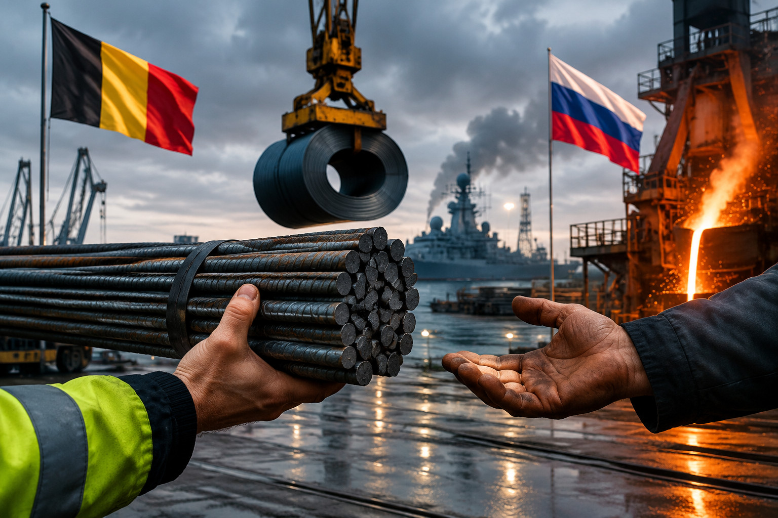 La Belgique continue d’importer de l’acier russe et alimente le budget militaire de Moscou