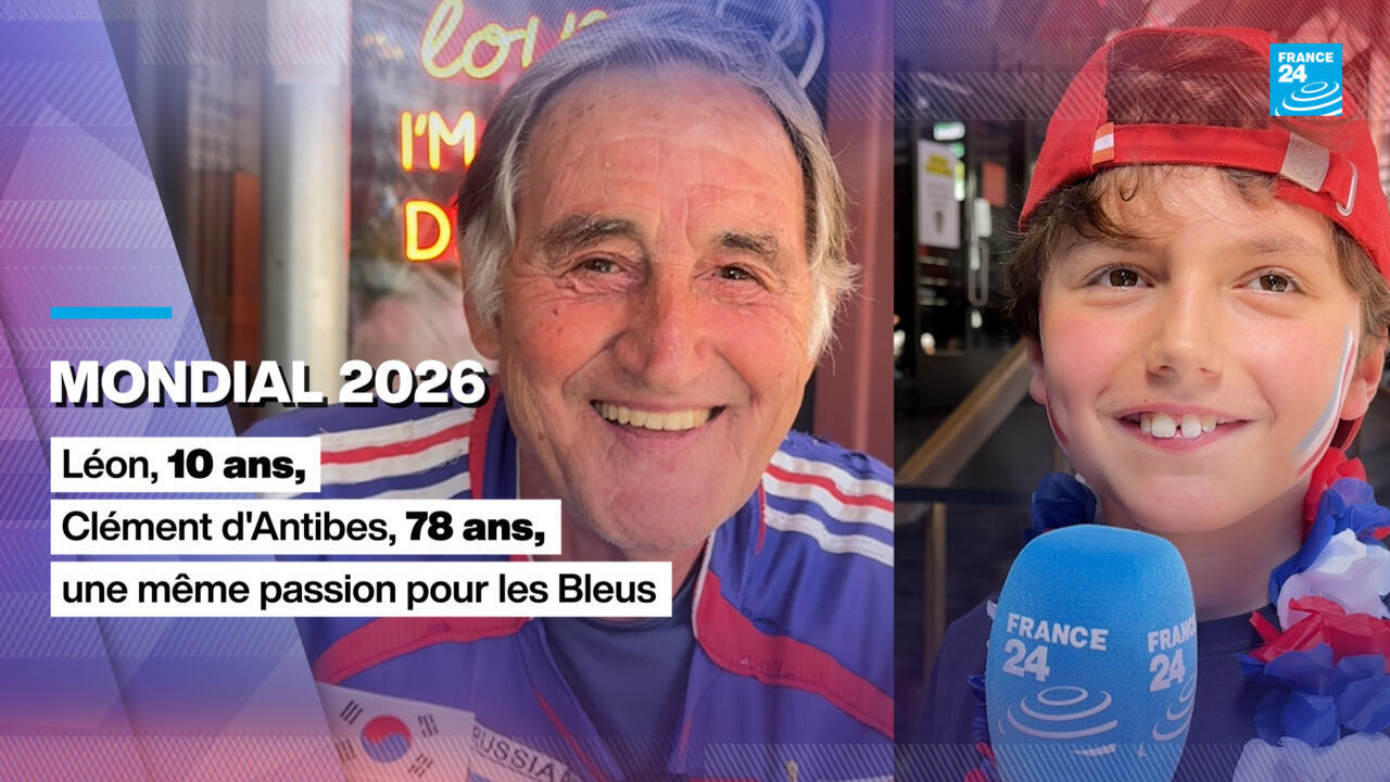 Léon et Clément d'Antibes : Unis par le même rêve à 68 ans d'intervalle en suivant les Bleus durant la rencontre Tunisie - Pays-Bas en direct.