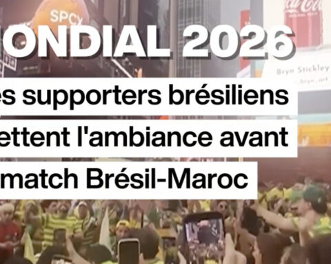 Mondial 2026 : Les supporters brésiliens apportent leur passion à Times Square à New York