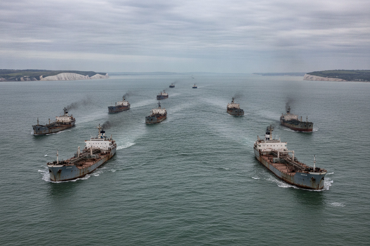 La «flotte fantôme» russe contourne les sanctions en traversant la Manche sans opposition
