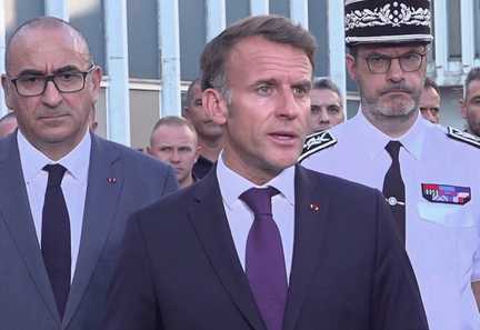 Emmanuel Macron à Bordeaux : unité nationale pour lutter contre les incendies dévastateurs