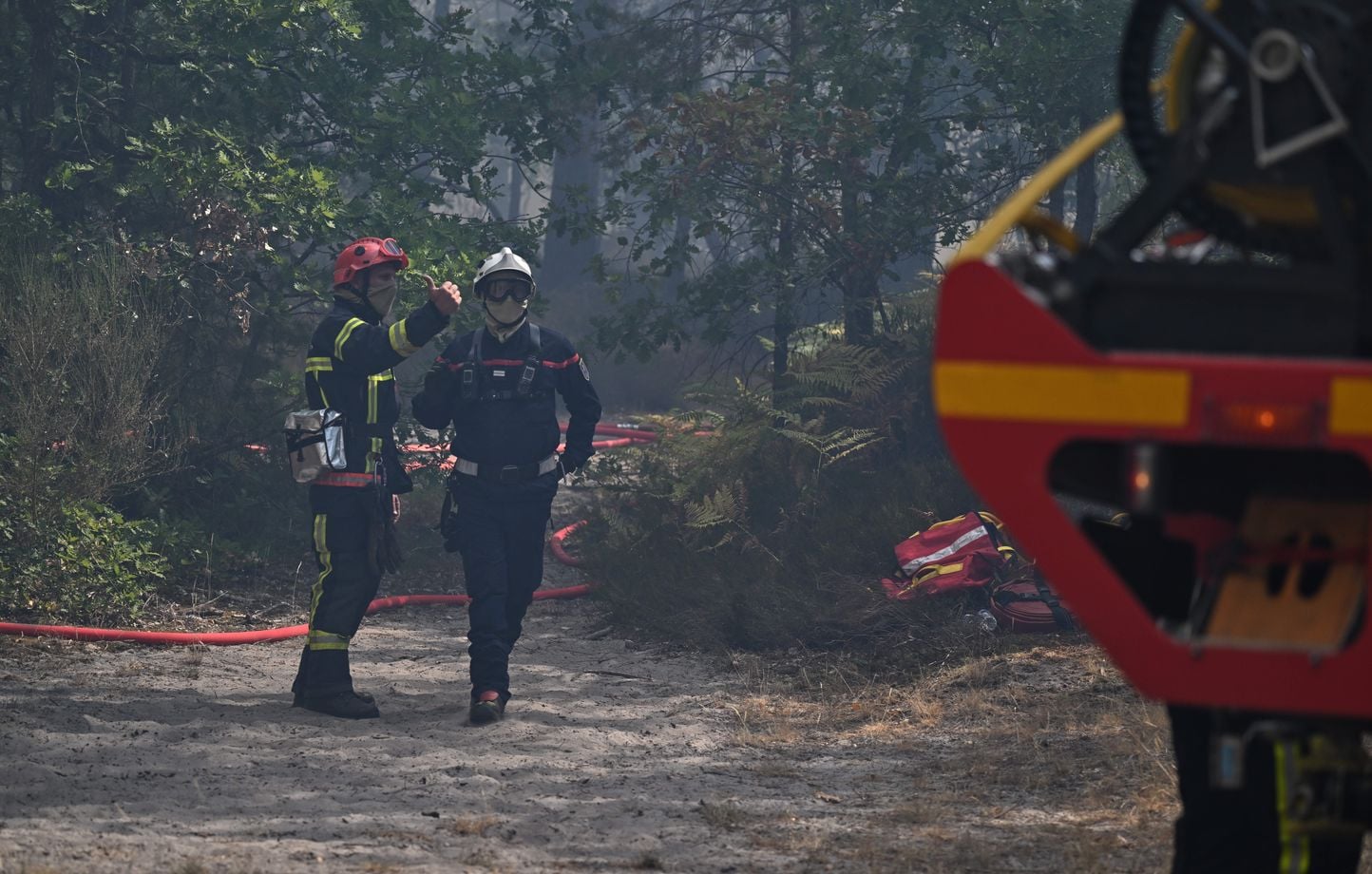 Incendie à Fontainebleau : le ministre Laurent Nuñez évoque un feu d'origine volontaire