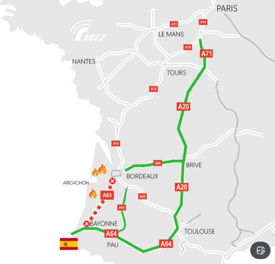 Incendie en Gironde : risque de reprise très élevé, avertissent les pompiers