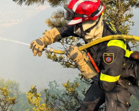 Le 17e RGP mobilisé pour lutter contre les feux de forêt à Fontainebleau