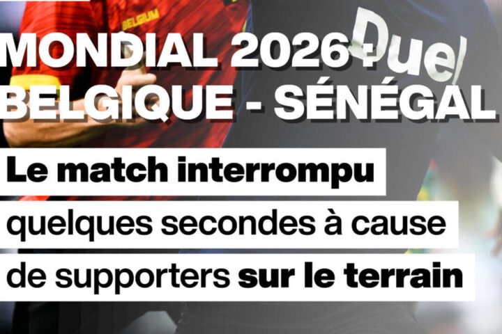 Le match Belgique - Sénégal interrompu brièvement par l'intrusion de spectateurs sur le terrain