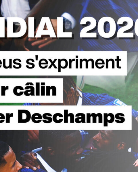 Un câlin à Didier Deschamps après le premier but contre la Suède, un geste significatif des Bleus après leur victoire.