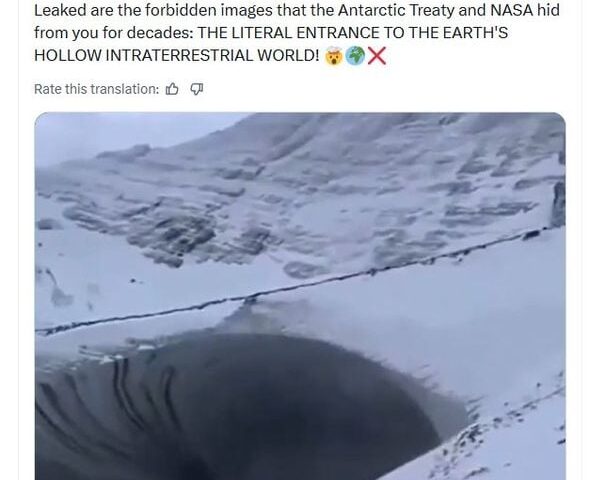Une vidéo prétend prouver l'existence de la Terre creuse, mais c'est faux