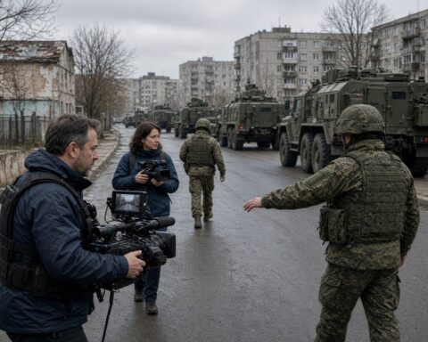L’Ukraine met en cause les reportages de Jérôme Garro réalisés avec l’accès russe