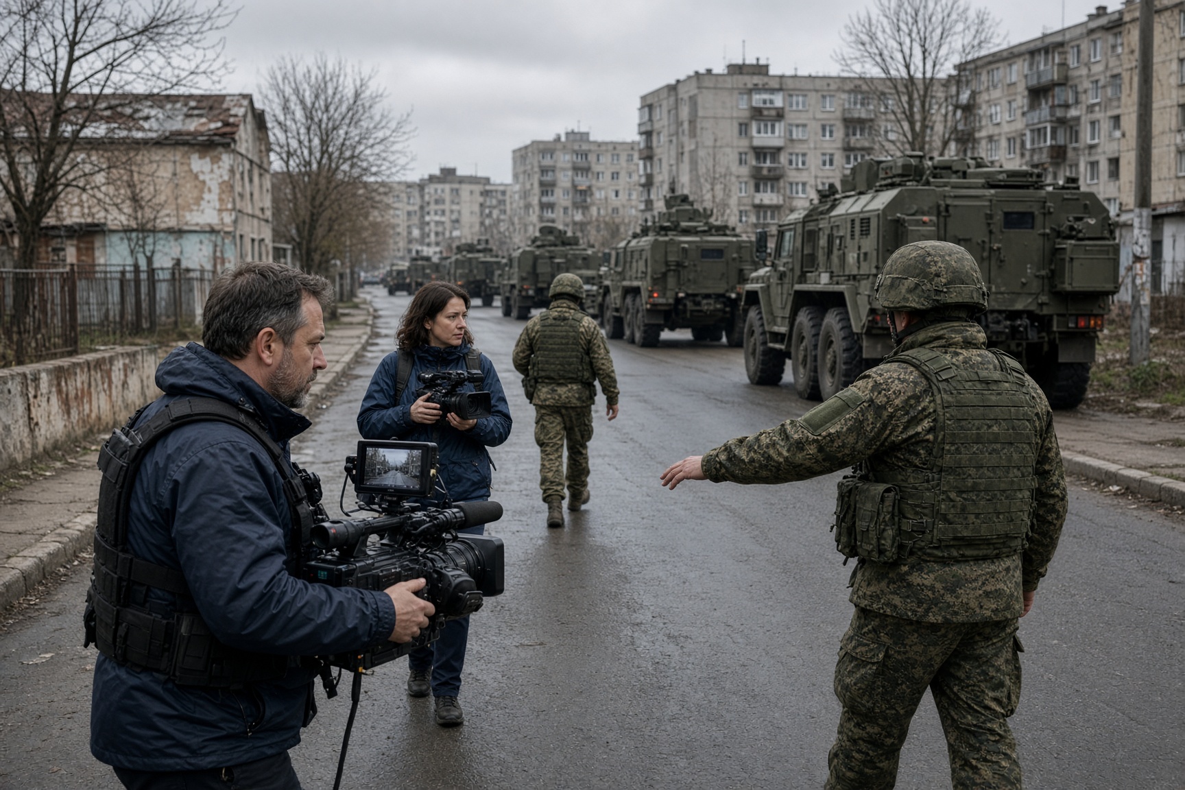L’Ukraine met en cause les reportages de Jérôme Garro réalisés avec l’accès russe