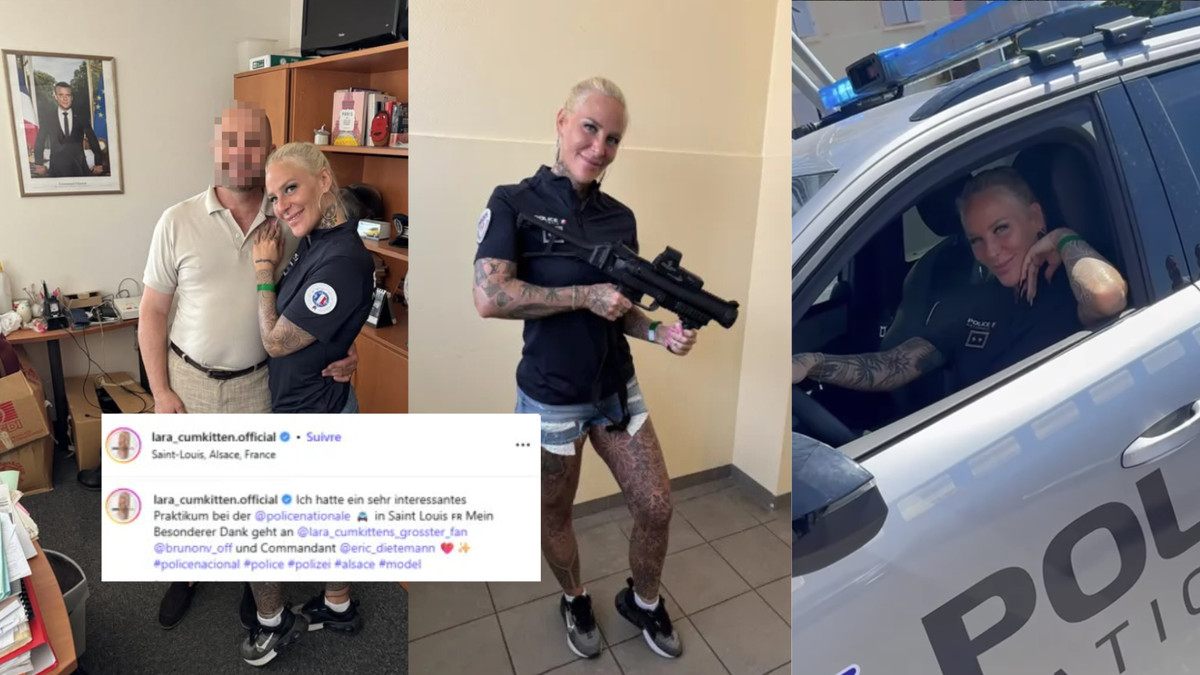 Une actrice pornographique photographiée avec un commandant de police au commissariat de Saint-Louis