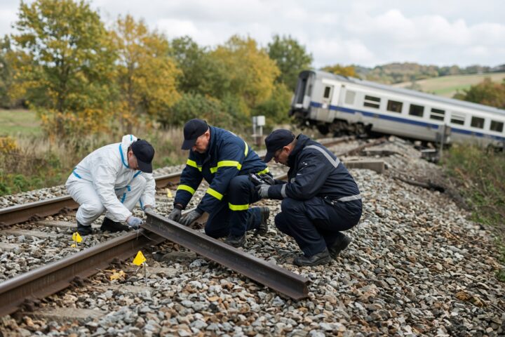 Les enquêteurs français examinent la piste d’un sabotage après le déraillement en Normandie