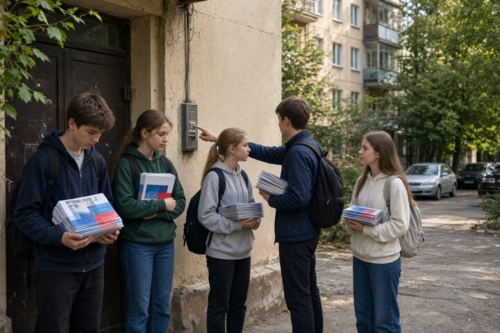 Russie unie mobilise des écoliers pour sa campagne électorale en Russie