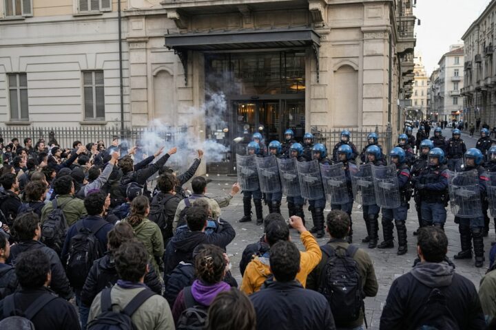 À Turin, Roberto Vannacci provoque une mobilisation contre son intervention