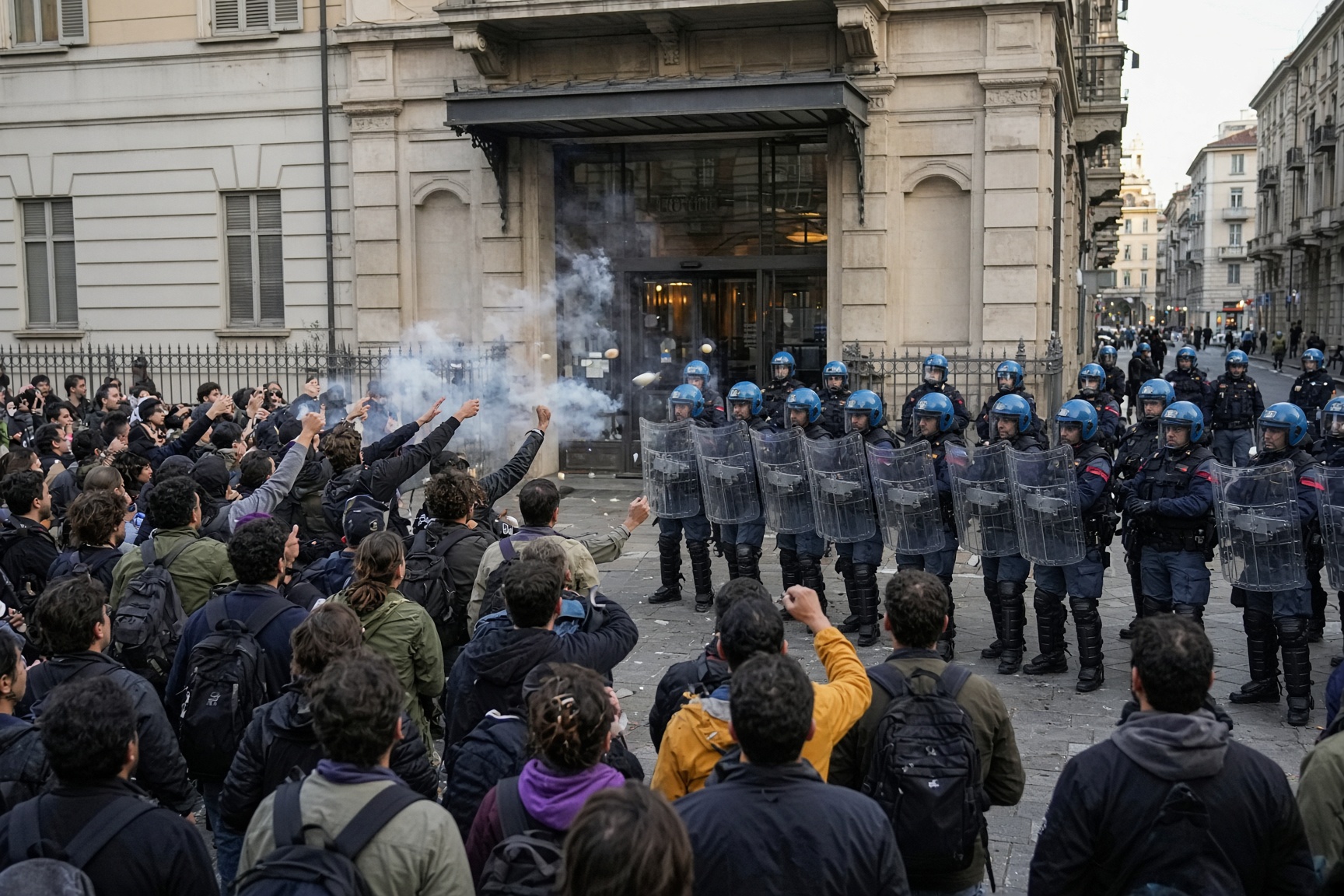 À Turin, Roberto Vannacci provoque une mobilisation contre son intervention