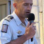 Cérémonie de remise des képis blancs pour les jeunes engagés à Castelnaudary dans la Légion étrangère