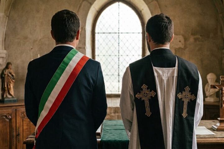 Conflit à Barbianello : le prêtre sanctionné par le maire après des tensions persistantes