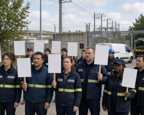 Les électriciens et gaziers français se mobilisent contre la révision du tarif agent