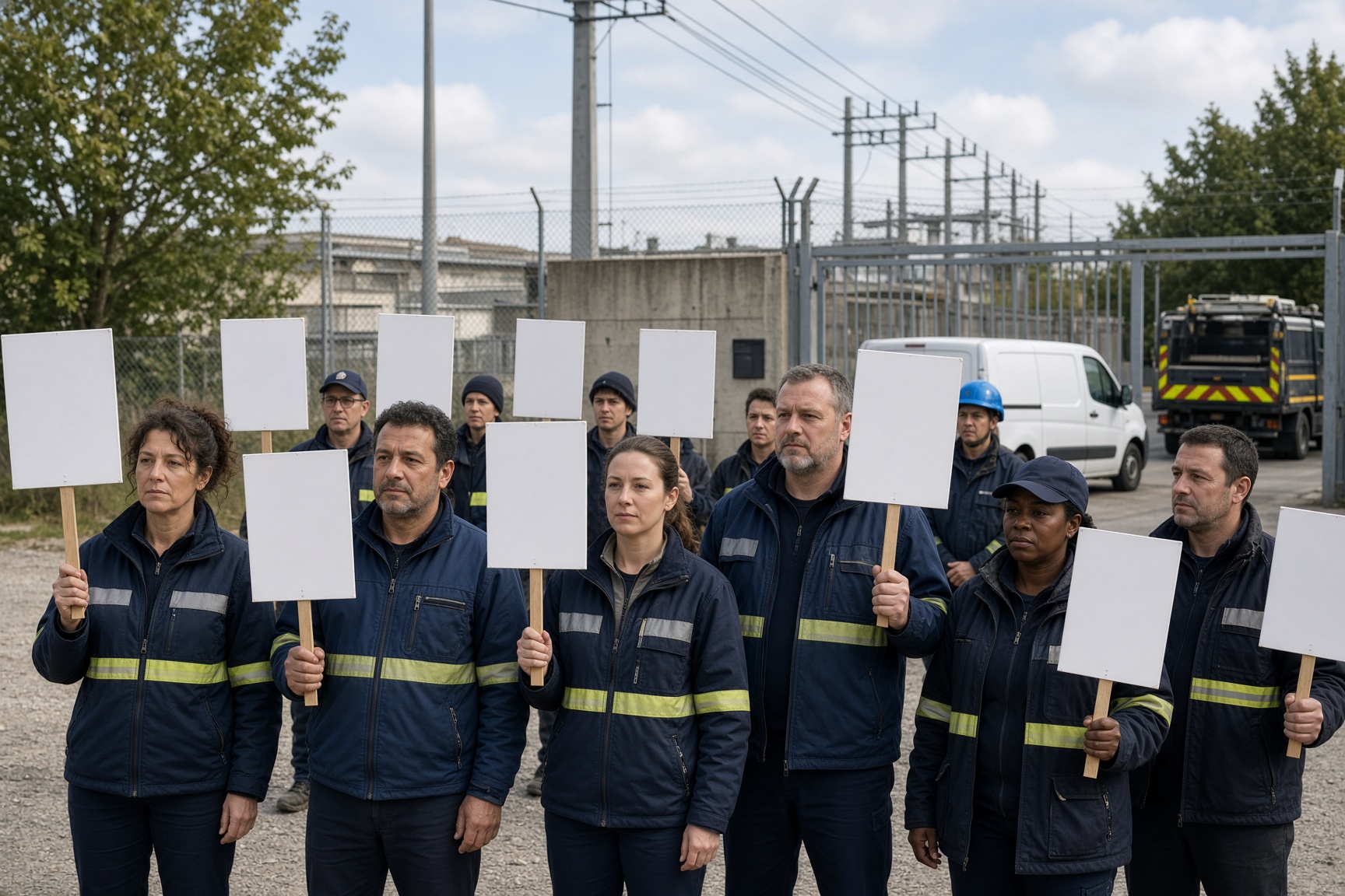 Les électriciens et gaziers français se mobilisent contre la révision du tarif agent