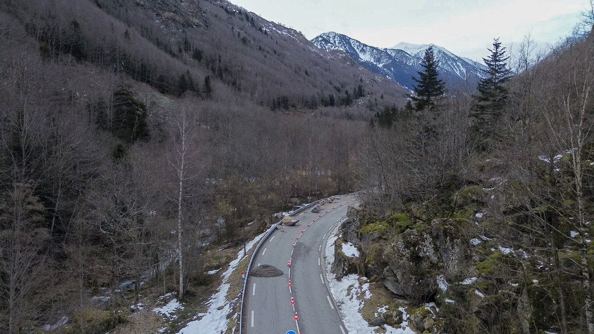 Des travaux de sécurisation de la RN20 prévus à l'automne 2027 après l'éboulement massif