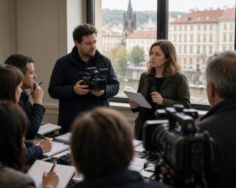 Le projet russe Rybar envoie à Prague une équipe se faisant passer pour des journalistes européens