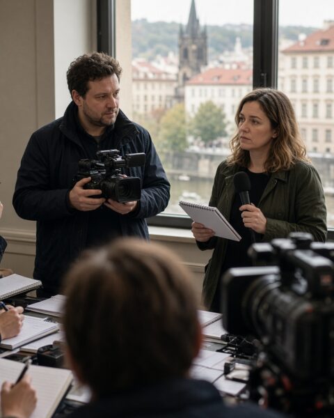 Le projet russe Rybar envoie à Prague une équipe se faisant passer pour des journalistes européens