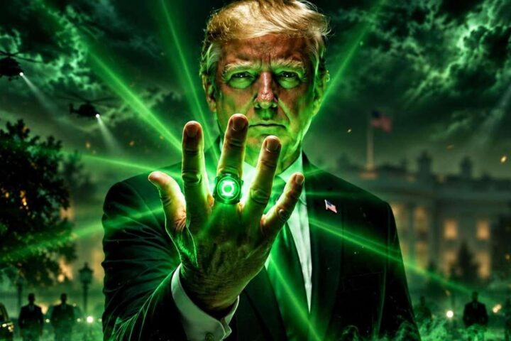 La Maison-Blanche publie une vidéo de Donald Trump en super-héros avec une bague de Green Lantern