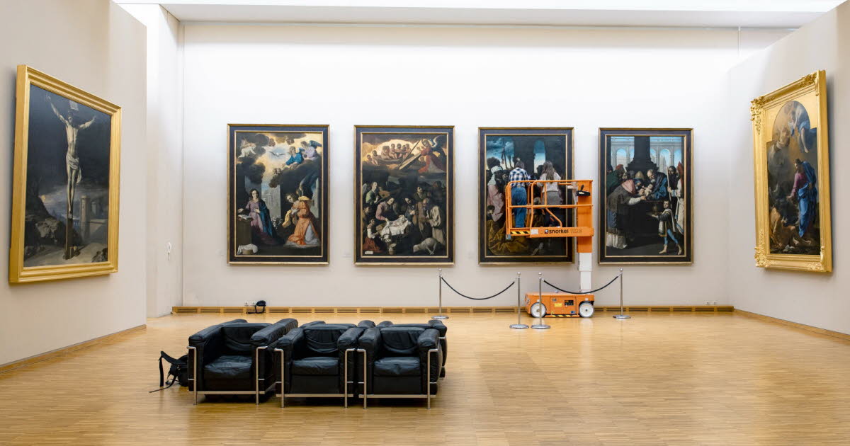 Le roi Charles III admiratif devant deux chefs-d'œuvre prêtés par le Musée de Grenoble