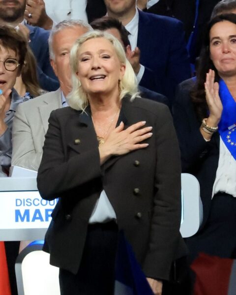 Marine Le Pen en tête des intentions de vote pour la présidentielle de 2027, selon un sondage