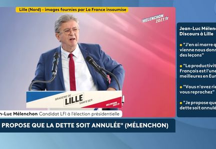 Mélenchon critique Bardella pour son accord sur l'immigration avec Nigel Farage à Lille